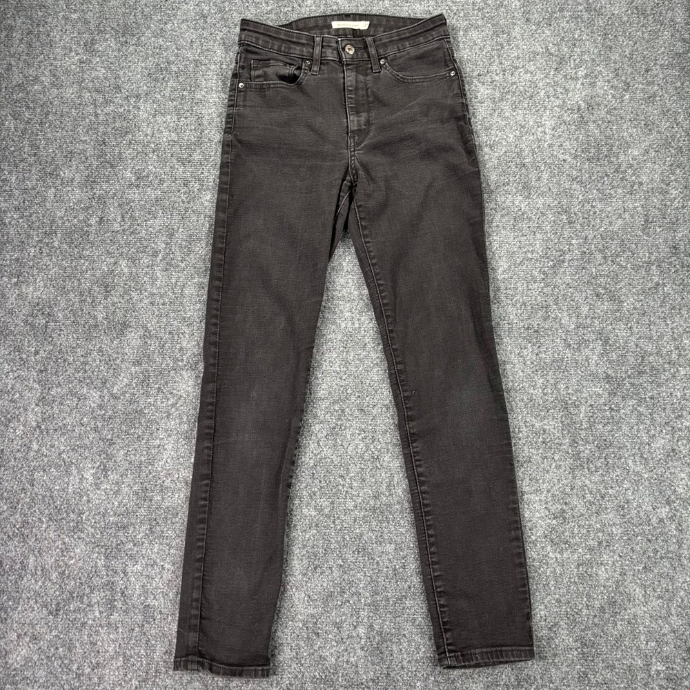 Levis 721 High Rise Skinny Jeans Black W27 L30 18882-0024